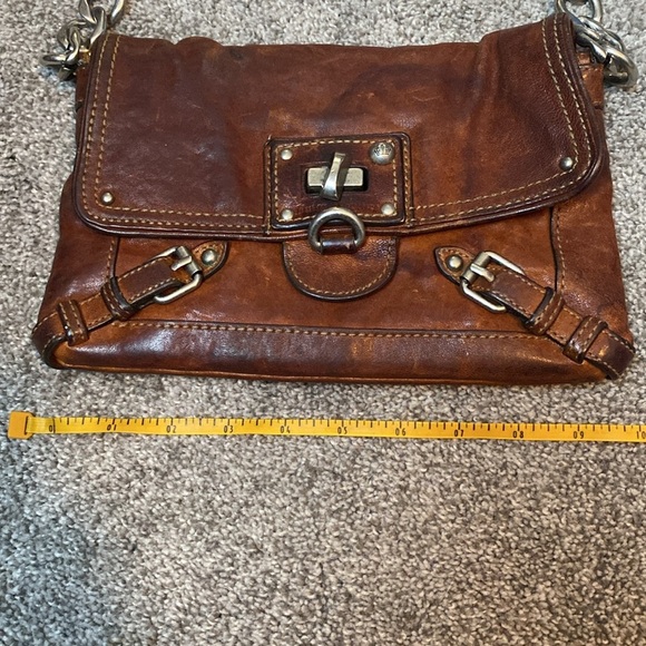 Juicy Couture Leather Handbag Thick Silver Chain Strap - Picture 14 of 15